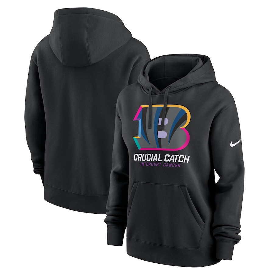 Women Cincinnati Bengals Black 2024 Nike NFL hoodie #2 